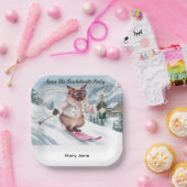 Aufkleber für den Junggeselinnen-Abschied auf der Pappteller (Party)