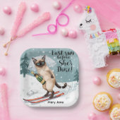 Aufkleber für den Junggeselinnen-Abschied auf der  Pappteller (Party)