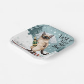 Aufkleber für den Junggeselinnen-Abschied auf der  Pappteller (Gewinkelt)