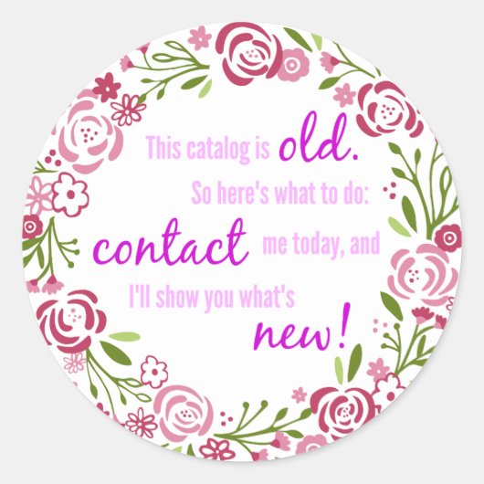 Aufkleber für den Katalog (Vorderseite)