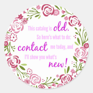 Aufkleber für den Katalog