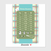 Aufkleber für den Kochnische (Blatt)