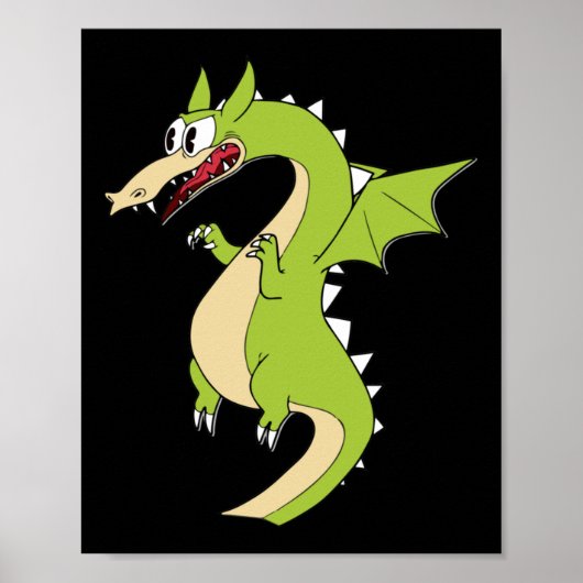 Aufkleber für den Kopfdrachen (grimmiges Streichho Poster (Vorne)