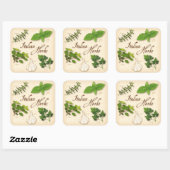 Aufkleber für den Kräuterplatz (Blatt)