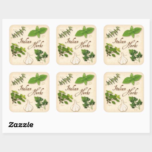 Aufkleber für den Kräuterplatz (Blatt)