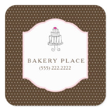 Aufkleber für den Kuchenladen