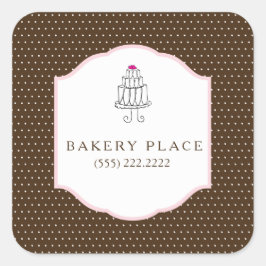 Aufkleber für den Kuchenladen