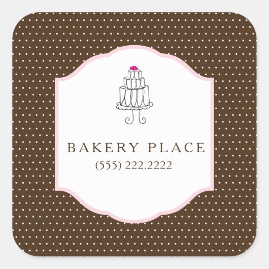 Aufkleber für den Kuchenladen (Vorderseite)