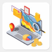 Aufkleber für den Laptop-Computing-Platz (Vorderseite)