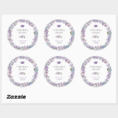 Aufkleber für den lila Blumenstuhl (Blatt)