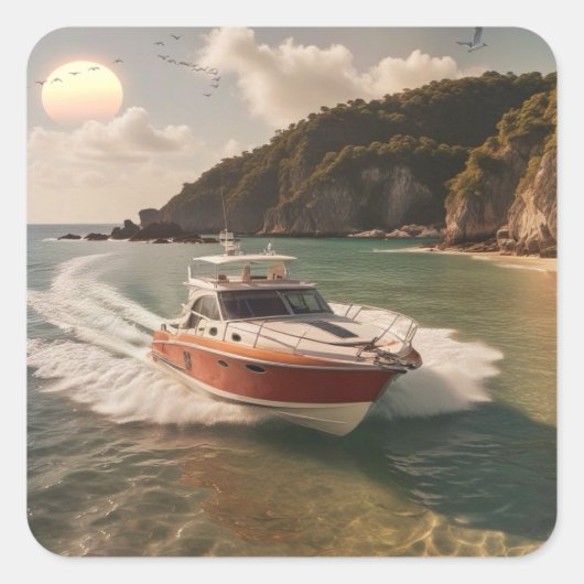 Aufkleber für den Motorbootplatz (Vorderseite)