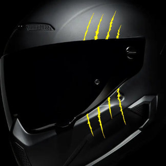 Aufkleber für den Motorrad-Helm Klaw-Kratzer