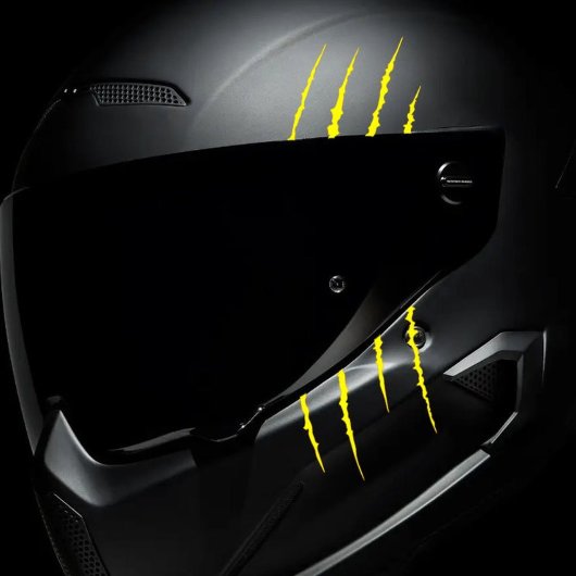 Aufkleber für den Motorrad-Helm Klaw-Kratzer