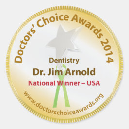 Aufkleber für den nationalen Sieger