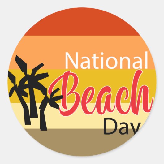 Aufkleber für den Nationalstrand (Vorderseite)