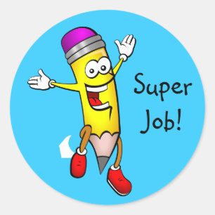 Aufkleber für den Niedlichen Stift des Lehrers