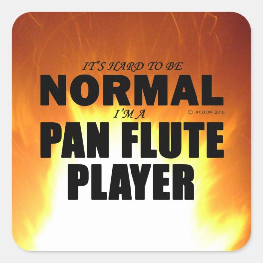 Aufkleber für den normalen Pan Flute Player (Vorderseite)