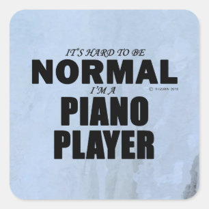 Aufkleber für den normalen Piano Player Square