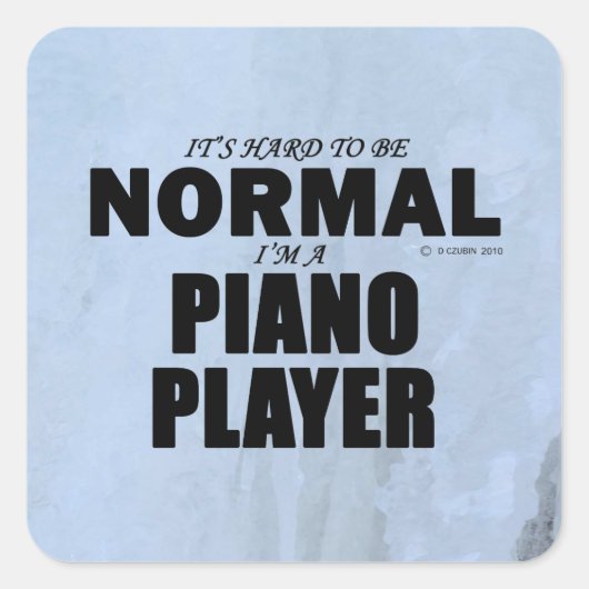 Aufkleber für den normalen Piano Player Square (Vorderseite)