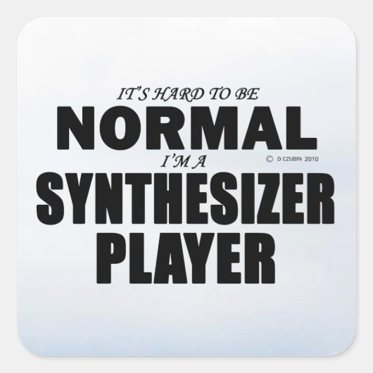 Aufkleber für den normalen Synthesizer Player (Vorderseite)