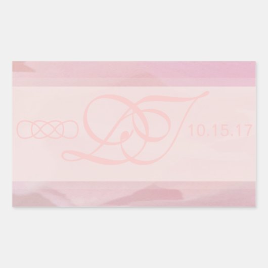 Aufkleber für den orchid-Blush-Rectangle-Umschlag (Vorderseite)