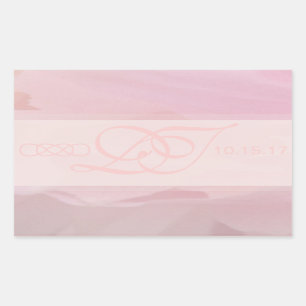 Aufkleber für den orchid-Blush-Rectangle-Umschlag