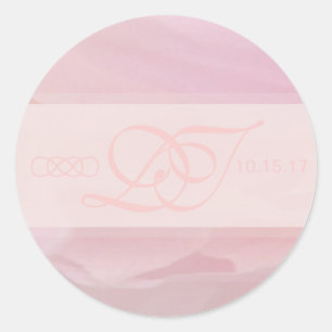 Aufkleber für den orchid blush runden Umschlag