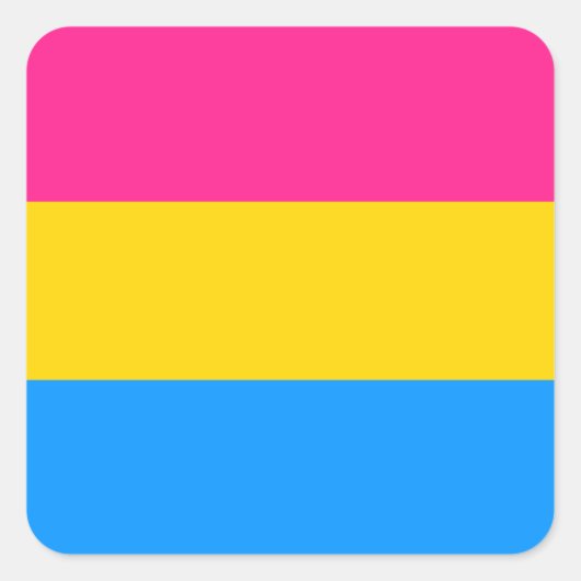 Aufkleber für den Pansexual Prix - gerundet (Vorderseite)