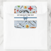 Aufkleber für den Personalisierten Arzt oder Krank (Tasche)