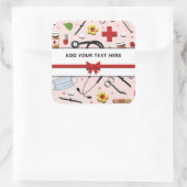 Aufkleber für den Personalisierten Arzt oder Krank (Tasche)