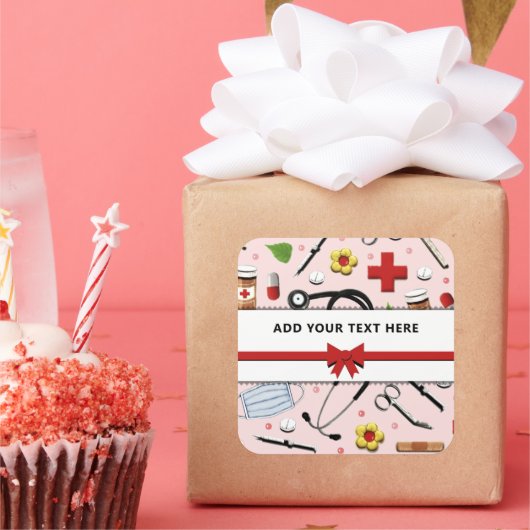 Aufkleber für den Personalisierten Arzt oder Krank (Party)