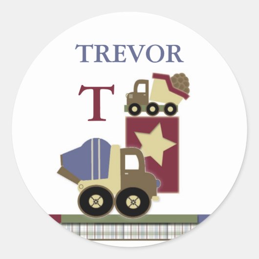 Aufkleber für den personalisierten Baunamen (Vorderseite)