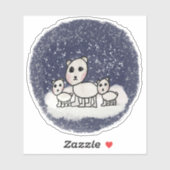 Aufkleber für den Polar-Bär (Blatt)