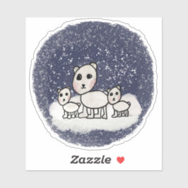 Aufkleber für den Polar-Bär