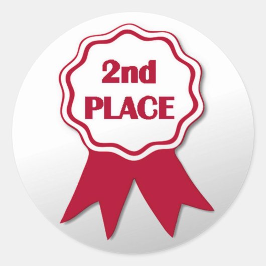 Aufkleber für den Red Ribbon-Preis für Lehrer (Vorderseite)