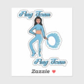 Aufkleber für den Ring des Flaggenteams ( Light Bl (Blatt)