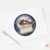 Aufkleber für den Rockenname im Retro-Format (Umschlag)