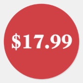 Aufkleber für den Roten Kreislauf mit benutzerdefi (Vorderseite)