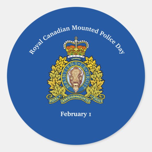 Aufkleber für den Royal Canadian Mountain Police D (Vorderseite)