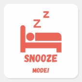 Aufkleber für den Snooze-Modus (Vorderseite)