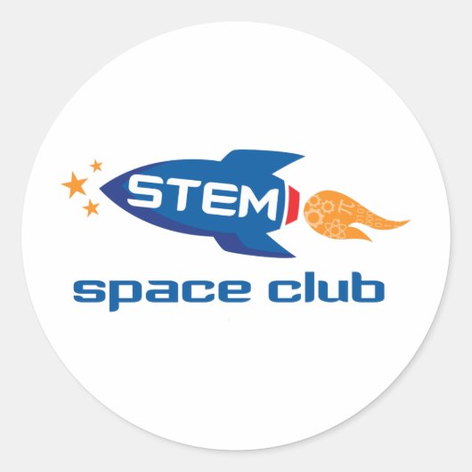 Aufkleber für den Space Club (Vorderseite)