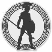 Aufkleber für den spartanischen Krieger (Vorderseite)