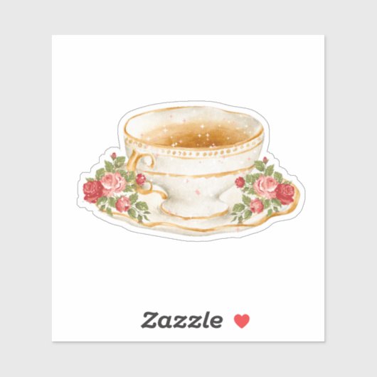 Aufkleber für den Spellbound Romance Teacup (Blatt)