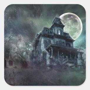 Aufkleber für den Spuk Horror - Ghoful Mansion