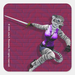 Aufkleber für den Tigress Square