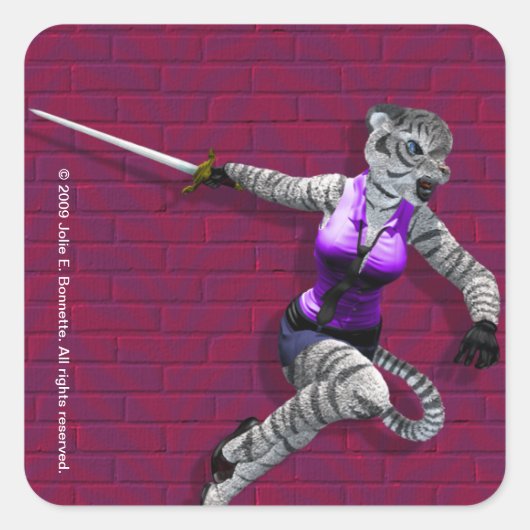 Aufkleber für den Tigress Square (Vorderseite)