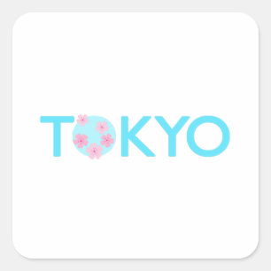 Aufkleber für den Tokyo-Platz