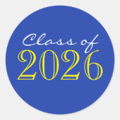 Aufkleber für den Umschlag Aufkleber "Blau & Gelb" (Vorderseite)