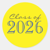 Aufkleber für den Umschlag Aufkleber "Blau & Gelb" (Vorderseite)