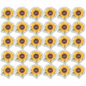 Aufkleber für den Umschlag Aufkleber der Sonnenblu (Vorderseite)